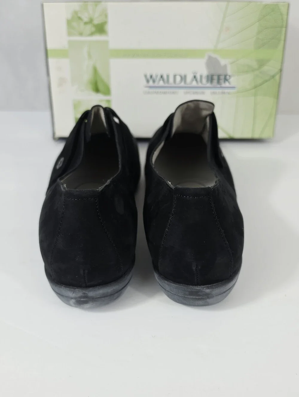 Waldläufer Hadya Black Nubuck Comfort Shoes